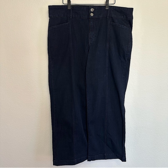 Isaac Mizrahi Live! Dark Blue Jeans Size 18WP Petite - Picture 1 of 9